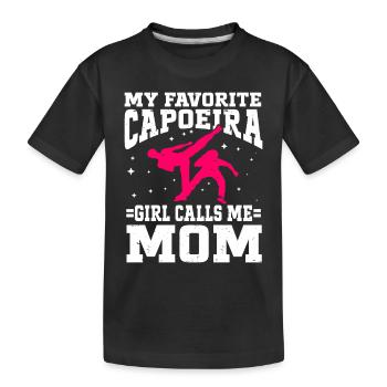 Capoeira Brésil Arts Martiaux Capoeira - T-shirt bio Premium Enfant - noir - Devant