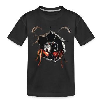 Ameise - Kinder Premium Bio T-Shirt - Schwarz - Vorne