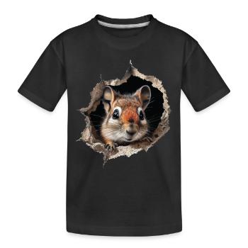 Blouson aviateur tranquillisant - T-shirt bio Premium Enfant - noir - Devant