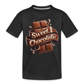 CHOCOLAT SUCRÉ - T-shirt bio Premium Enfant - noir - Devant