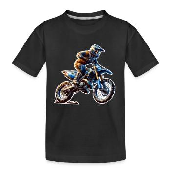 Motocross - T-shirt bio Premium Enfant - noir - Devant
