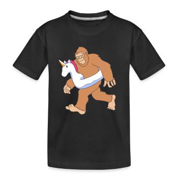 Pool Party - Kinder Premium Bio T-Shirt - Schwarz - Vorne