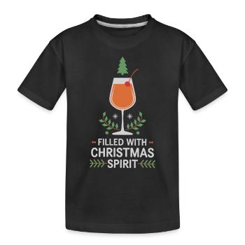 Rempli d’ de Noël ambiance festive - T-shirt bio Premium Enfant - noir - Devant