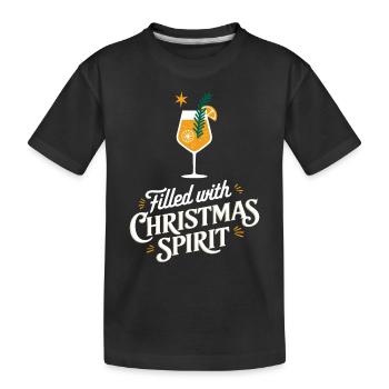 Rempli d’ de Noël - T-shirt bio Premium Enfant - noir - Devant