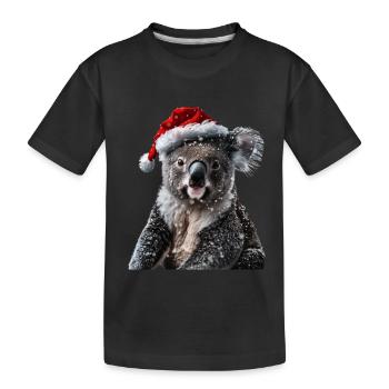 Koala - Kinder Premium Bio T-Shirt - Schwarz - Vorne