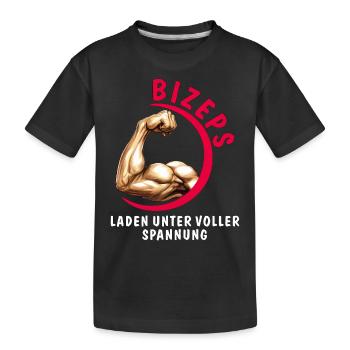 CHARGE DU BICEPS SOUS PLEINE TENSION - T-shirt bio Premium Enfant - noir - Devant