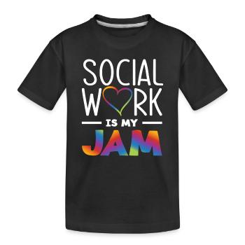 Soziale Arbeit Ist Mein Ding - Kinder Premium Bio T-Shirt - Schwarz - Vorne