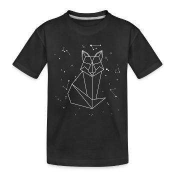 Sternbild Renard Constellation Renard roux Canidés - T-shirt bio Premium Enfant - noir - Devant