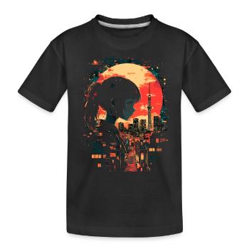 Fille d’Anime Japon - T-shirt bio Premium Enfant - noir - Devant