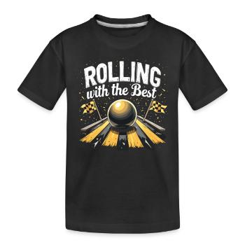 Thrilling Marble Racing Adventures for Enthusiasts - Kinder Premium Bio T-Shirt - Schwarz - Vorne