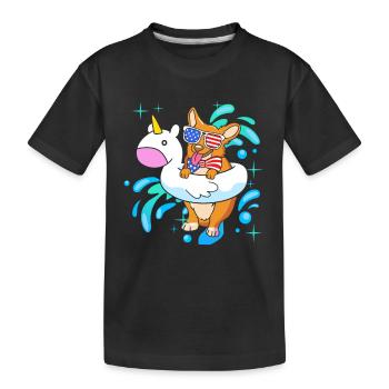 Pool Party - Kinder Premium Bio T-Shirt - Schwarz - Vorne