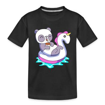 Pool Party - Kinder Premium Bio T-Shirt - Schwarz - Vorne