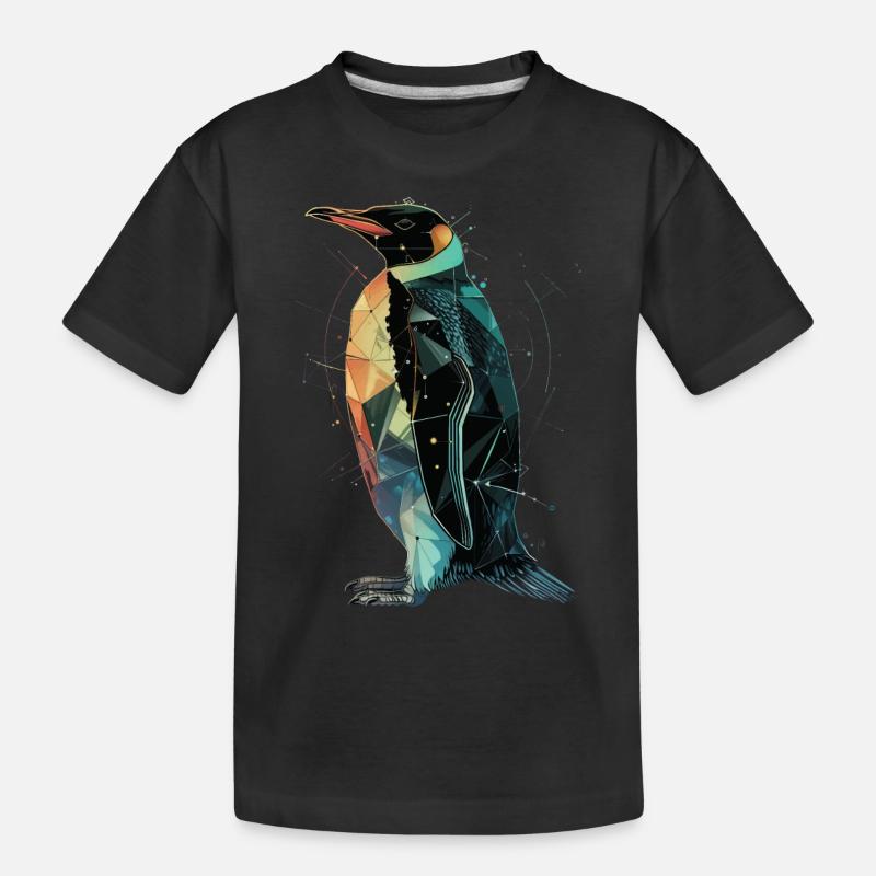Pinguin - Kinder Premium Bio T-Shirt - Schwarz