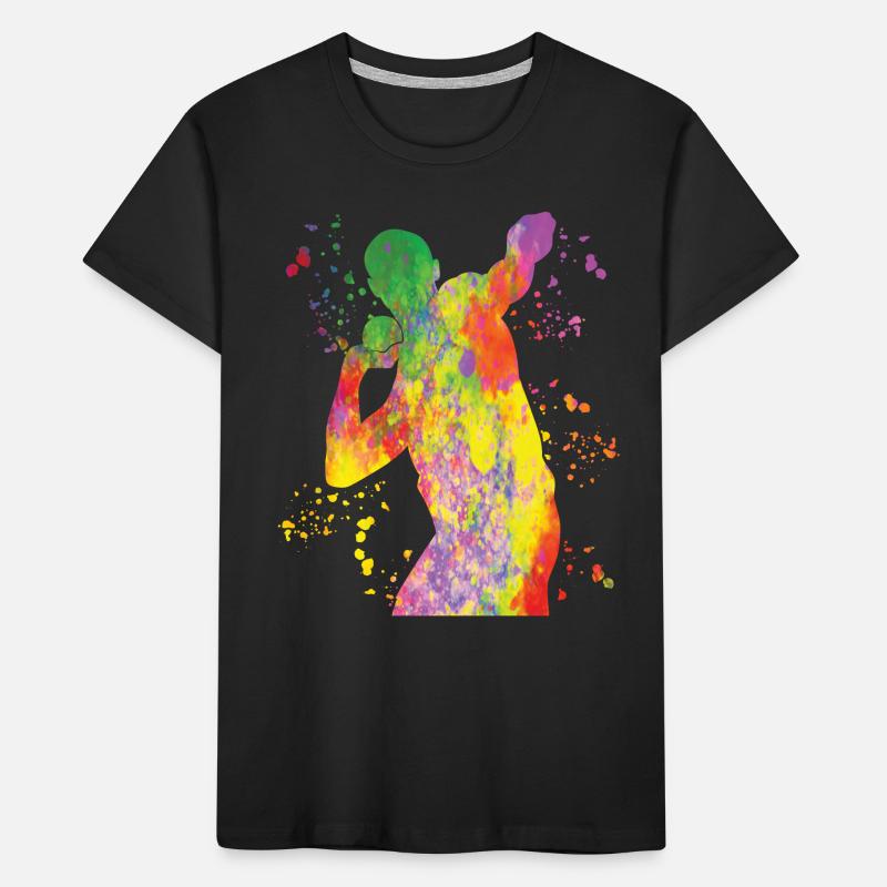 Lanceur de poids Colorsplash Lancer de poids T-shirt bio Premium Enfant