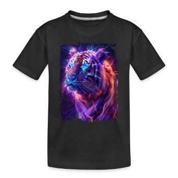Tiger - Kinder Premium Bio T-Shirt - Schwarz - Vorne