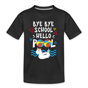 Pool Party - Kinder Premium Bio T-Shirt - Schwarz - Vorne