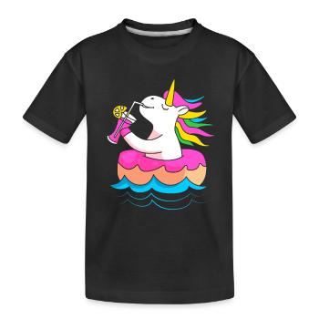 Pool Party - Kinder Premium Bio T-Shirt - Schwarz - Vorne