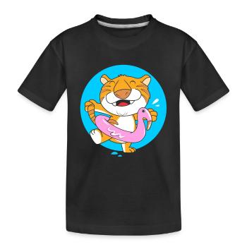 Pool Party - Kinder Premium Bio T-Shirt - Schwarz - Vorne