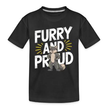 Furry Fandom Enthusiast Cosplay Fun and Fursuiting - Kids' Premium Organic T-Shirt - black - Front