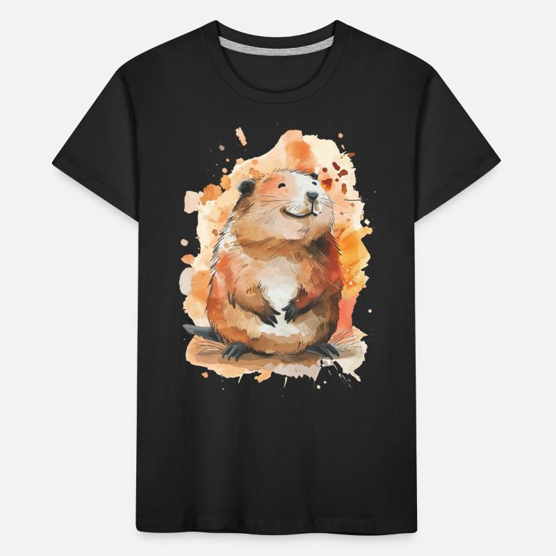 Castor T-shirt bio Premium Enfant