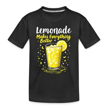 Refreshing Lemonade Vibes: Perfect for Lemonade - Kids' Premium Organic T-Shirt - black - Front