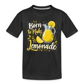 Refreshing Lemonade Vibes: Perfect for Lemonade - Kids' Premium Organic T-Shirt - black - Front