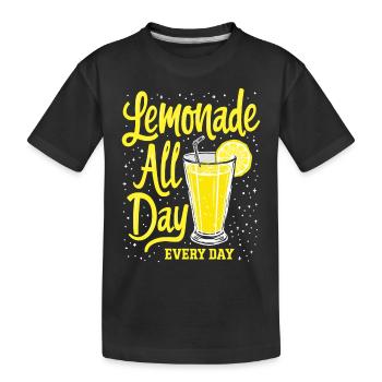 Refreshing Lemonade Vibes: Perfect for Lemonade - Kids' Premium Organic T-Shirt - black - Front
