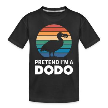 Dodo Dire Dodo Oiseau Drôle Dodo Cadeau - T-shirt bio Premium Enfant - noir - Devant