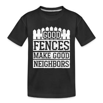 Fence Installer Fence Builder Fence Installer - Kids' Premium Organic T-Shirt - black - Front