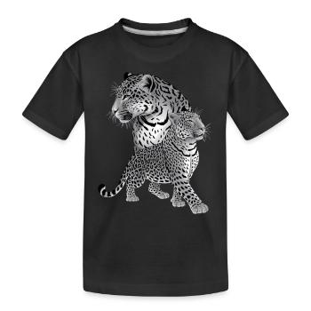 Léopard - T-shirt bio Premium Enfant - noir - Devant