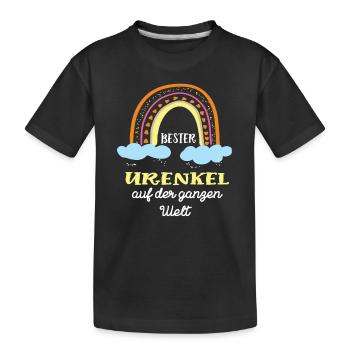 Urenkel Geburtstag Urenkelsohn Jungen Ur-Enkel - Kinder Premium Bio T-Shirt - Schwarz - Vorne