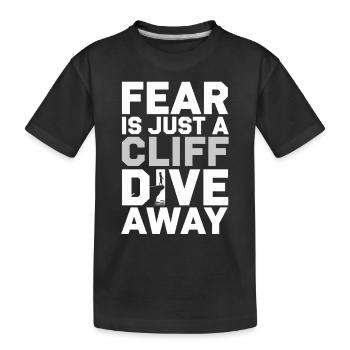 Plongée de falaise Sports d’aventure Thrill Seeker - T-shirt bio Premium Enfant - noir - Devant