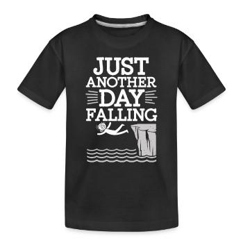 Plongée de falaise Sports d’aventure Thrill Seeker - T-shirt bio Premium Enfant - noir - Devant