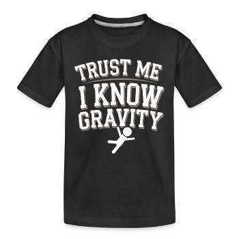 Plongée de falaise Sports d’aventure Thrill Seeker - T-shirt bio Premium Enfant - noir - Devant