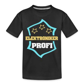 Gift for Electronics Technician - Kids' Premium Organic T-Shirt - black - Front
