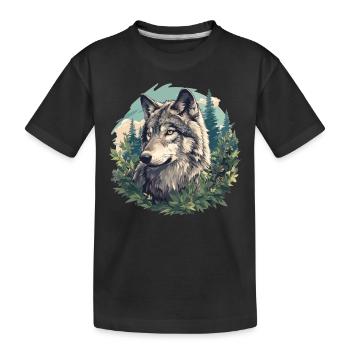 Loups Loup - T-shirt bio Premium Enfant - noir - Devant