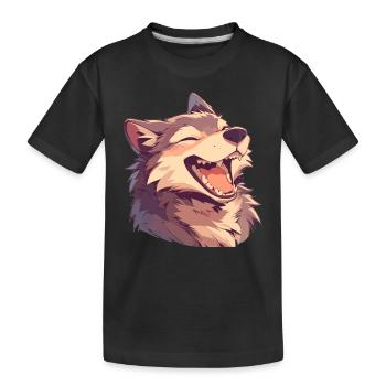 Loups Loup - T-shirt bio Premium Enfant - noir - Devant