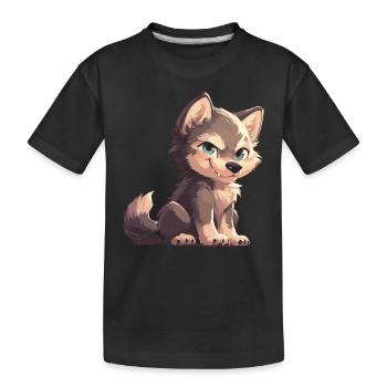 Loups Loup - T-shirt bio Premium Enfant - noir - Devant