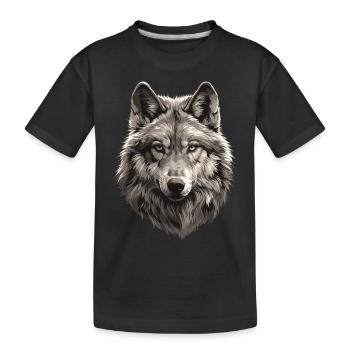 Loups Loup - T-shirt bio Premium Enfant - noir - Devant