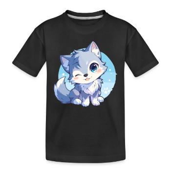 Loups Loup - T-shirt bio Premium Enfant - noir - Devant