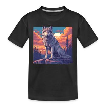 Loups Loup - T-shirt bio Premium Enfant - noir - Devant