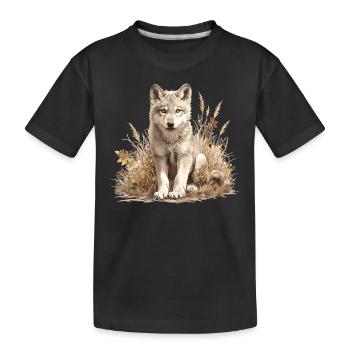 Loups Loup - T-shirt bio Premium Enfant - noir - Devant