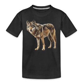 Loups Loup - T-shirt bio Premium Enfant - noir - Devant