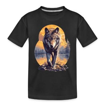 Loups Loup - T-shirt bio Premium Enfant - noir - Devant