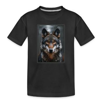 Loups Loup - T-shirt bio Premium Enfant - noir - Devant