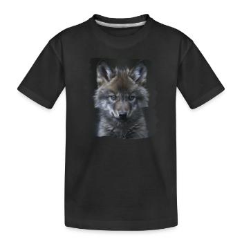 Loups Loup - T-shirt bio Premium Enfant - noir - Devant