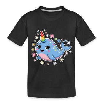 Narval Dire Narvals Drôle Narval Cadeau - T-shirt bio Premium Enfant - noir - Devant