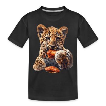 Léopard - T-shirt bio Premium Enfant - noir - Devant
