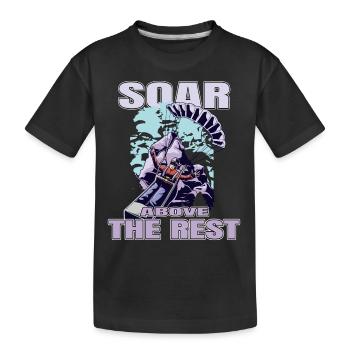 Envolez-vous au-dessus des autres – Paragliding Design - T-shirt bio Premium Enfant - noir - Devant
