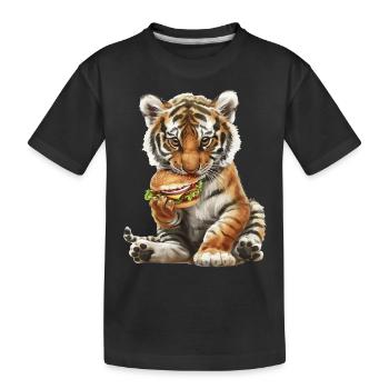 Tigre - T-shirt bio Premium Enfant - noir - Devant